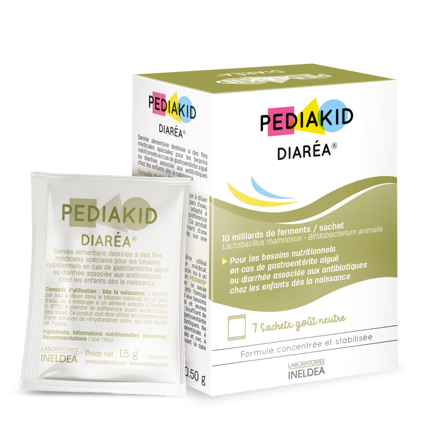 DIAREA® - PEDIAKID - Confezione da 7 bustine di polvere da diluire