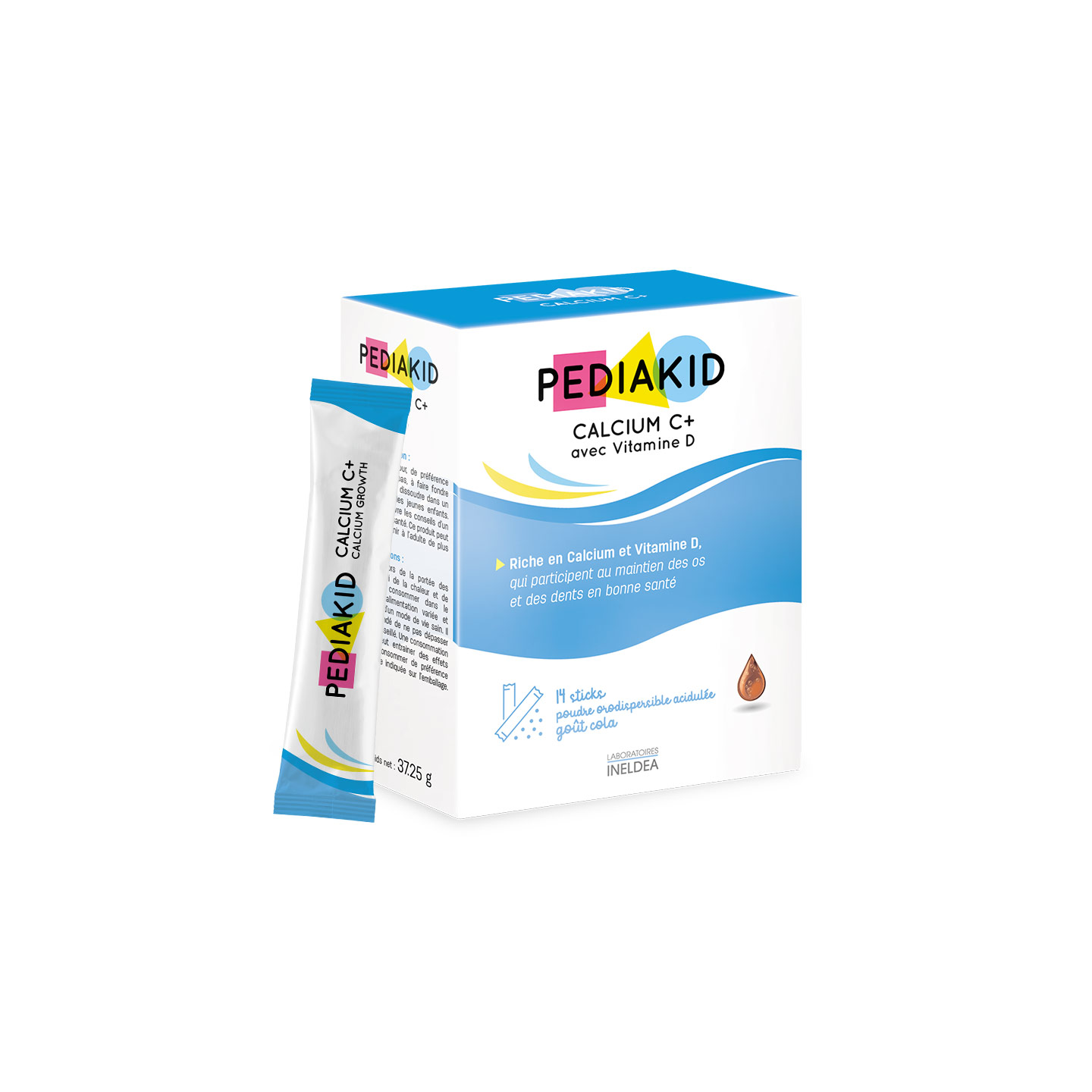 Calcio C+ - PEDIAKID - Confezione da 14 stick