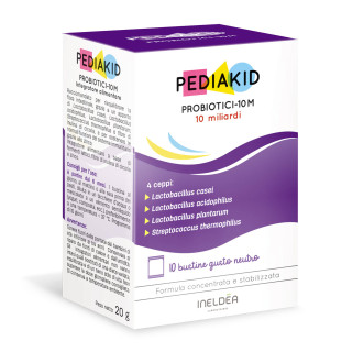 Probiotici-10M - PEDIAKID - 10 bustine di polvere da diluire