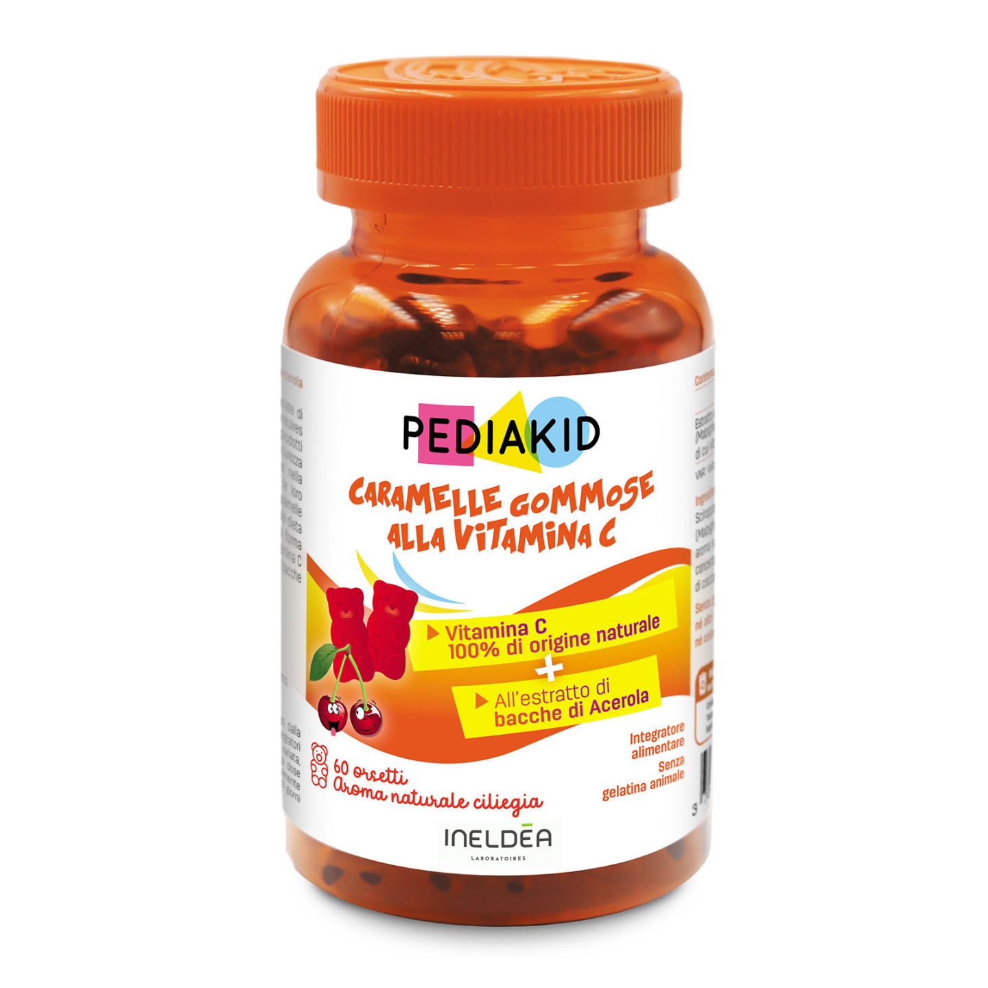 Caramelle Gommose alla Vitamina C - PEDIAKID - 60 caramelle gommose