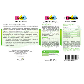 Gas Neonato - PEDIAKID - Confezione da 12 stick