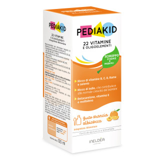 22 Vitamine e Oligoelementi - PEDIAKID - Flacone da 125 o da 250 ml