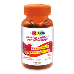Caramelle Gommose multivitaminiche - PEDIAKID - Pillbox da 60 orsetti