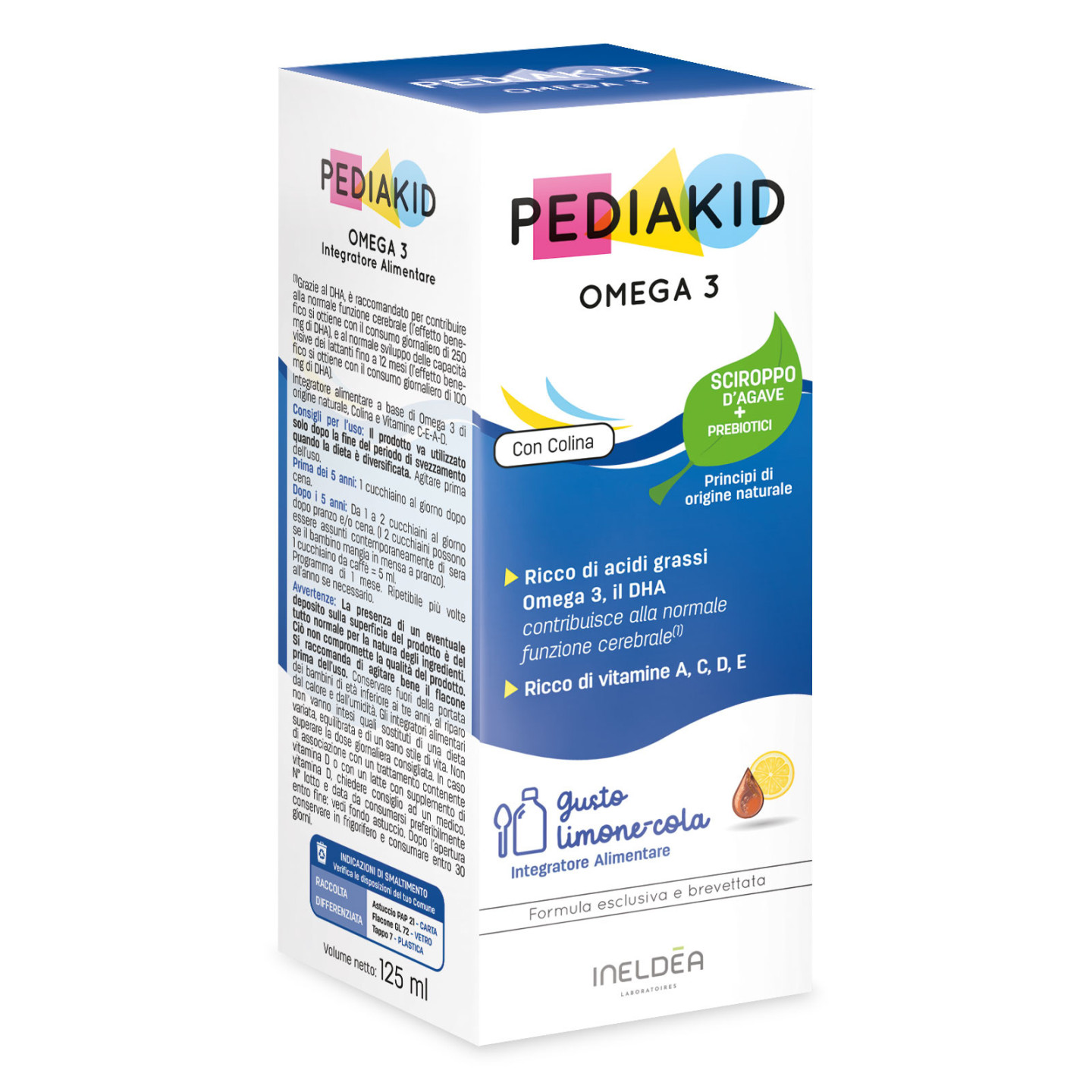 Omega 3 - PEDIAKID - Flacone da 125ml