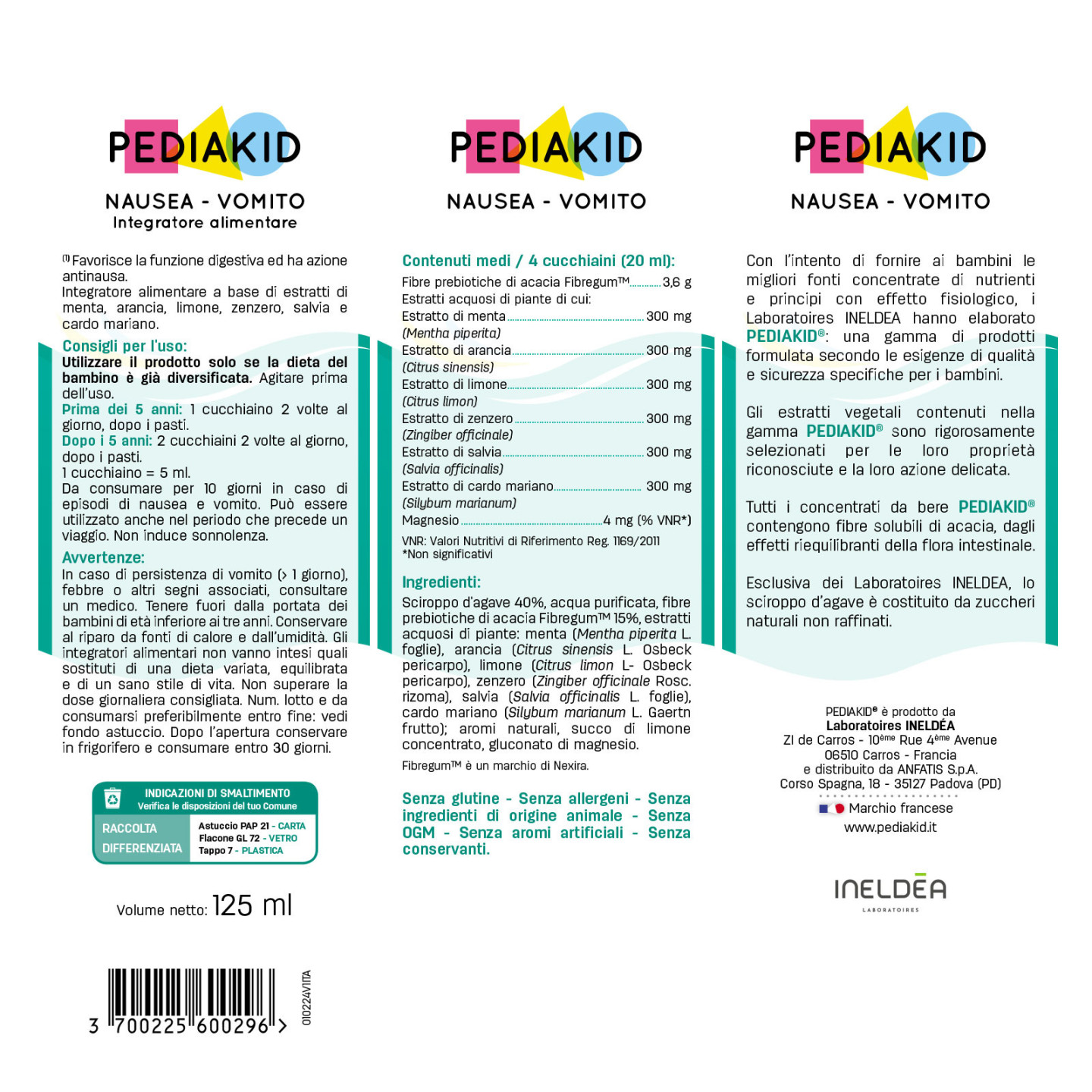 Nausea Vomito Mal d'Auto - PEDIAKID